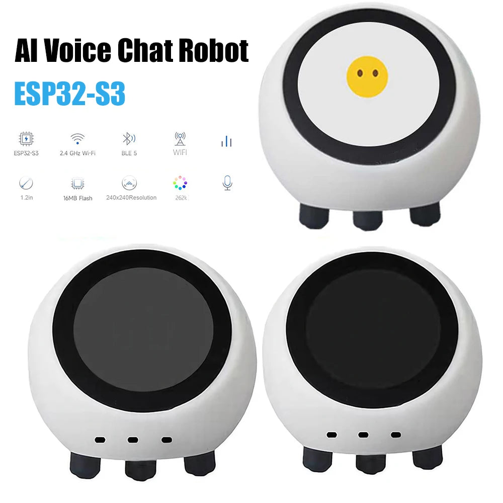 Shunmaii ESP32-S3 AI Voice Chat Robot – Smart Desktop Assistant with 1.28″ LCD Display
