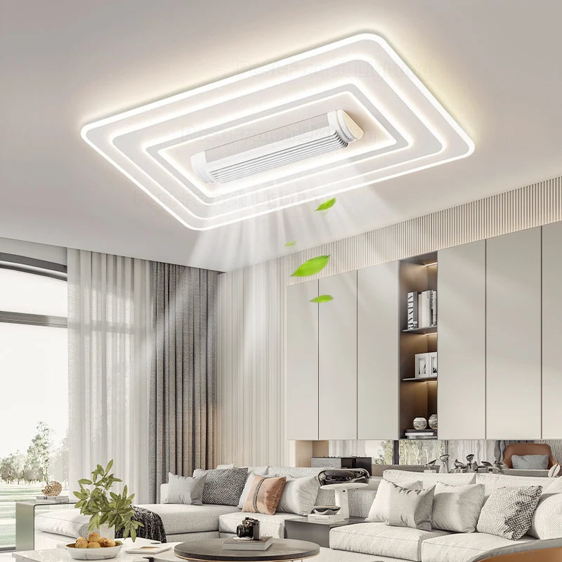 Artpad Modern LED Ceiling Fan with Light | Remote Control, Dimmable, Silent Motor