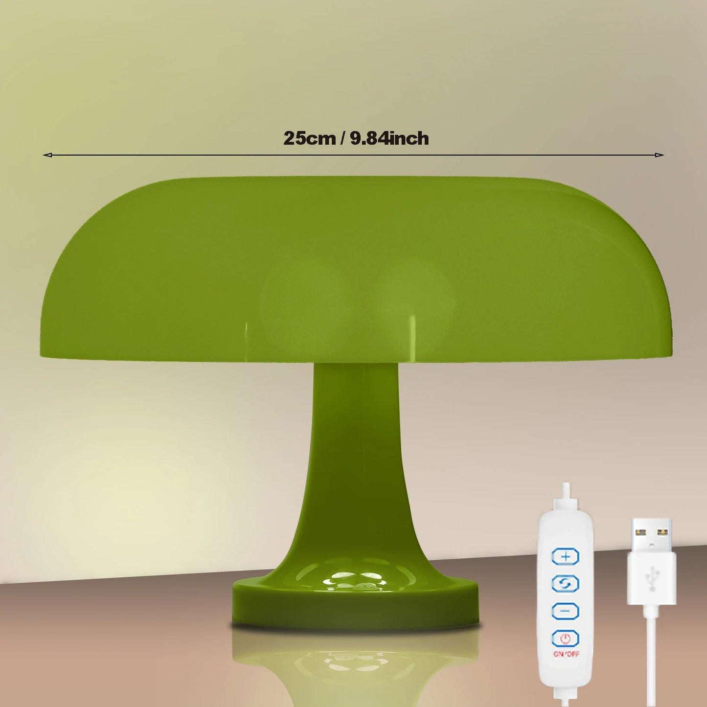 Topwinson Mushroom Night Lamp | Tri-Color Ambient Light with USB-C Charging