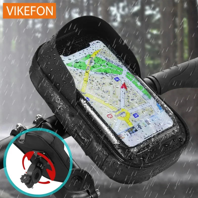 Handlebar Phone Holder Bag – Touch Screen Bike & Motorcycle Mount
