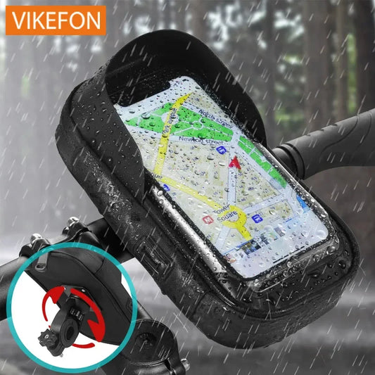 Handlebar Phone Holder Bag – Touch Screen Bike & Motorcycle Mount