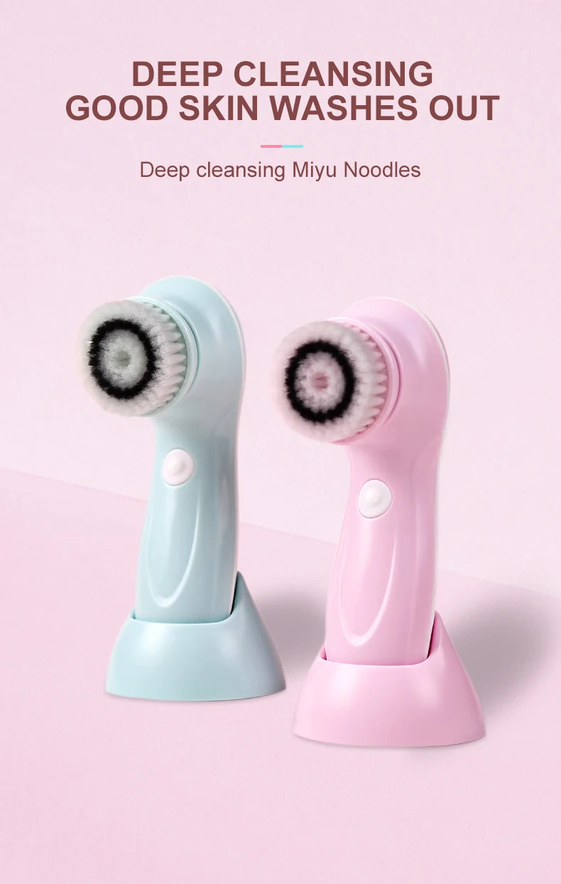 All-in-One Facial Cleansing Brush – Waterproof Exfoliating Face Cleaner