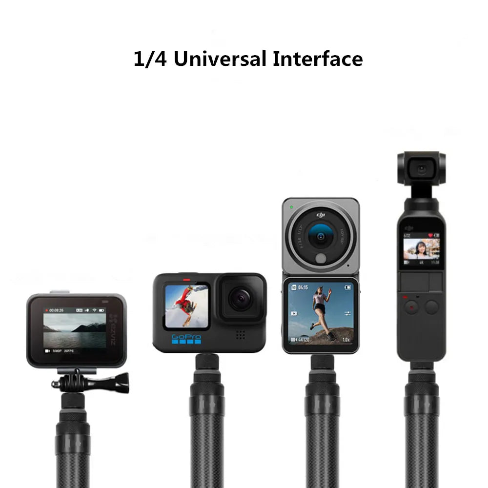 Aluminum Selfie Stick for Insta360, GoPro & DJI Action Cameras