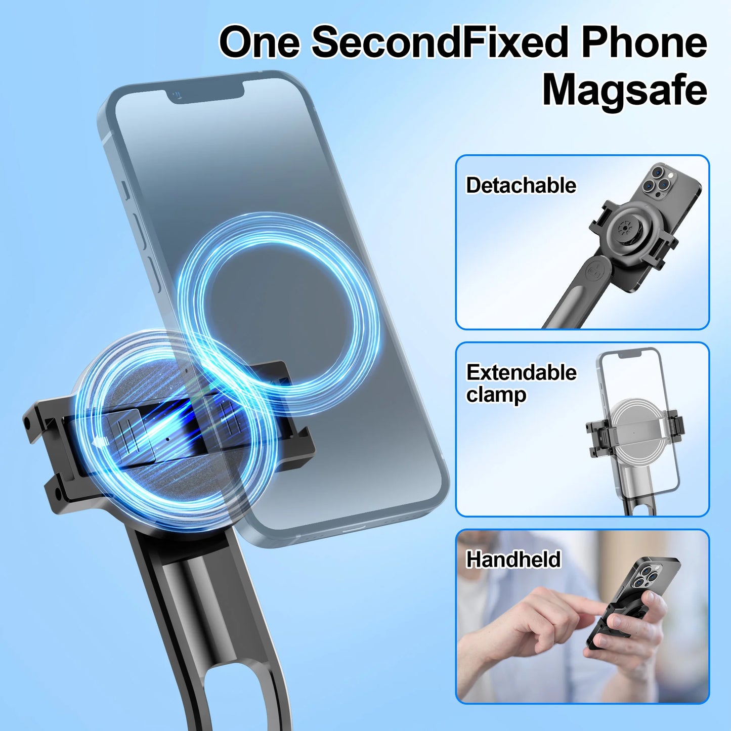 Magnetic Bluetooth Selfie Stick Tripod with Remote – Selfieshow C20