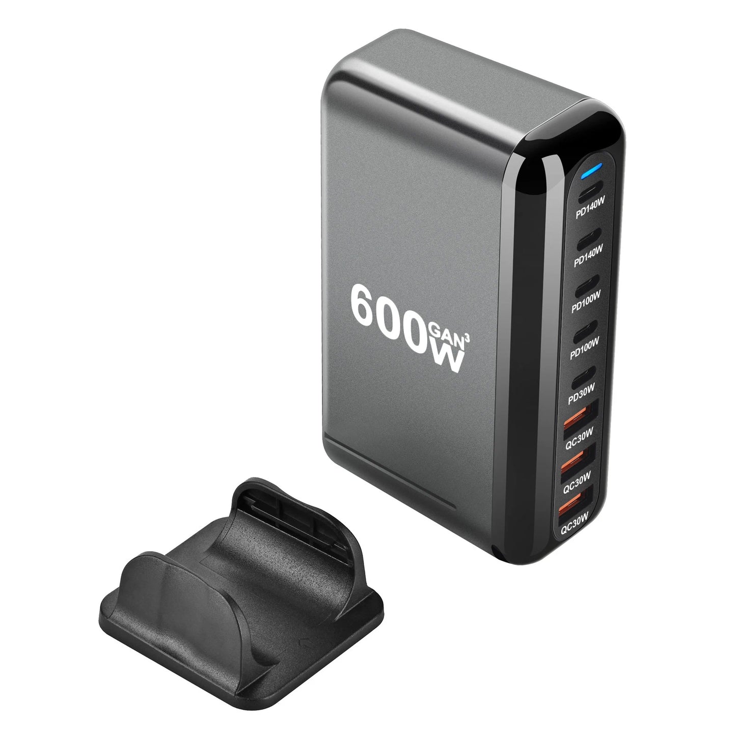 GaN Fast Charger 140W – USB-C PD 3.0 Multi-Port Desktop Charger